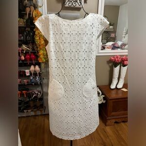 Madison Leigh White Dolman Sleeve Sheath Dress